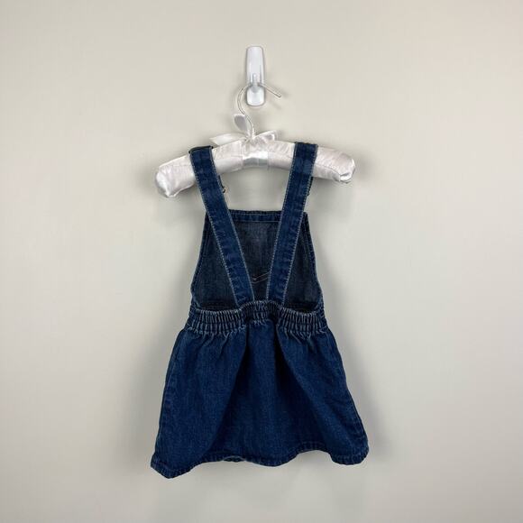 Vintage OshKosh B'gosh Denim Jumper Dress 24 Months USA - Picture 5 of 7